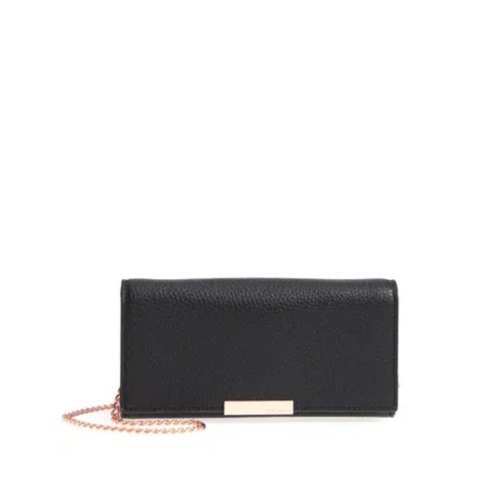 TED BAKER LONDON Leather Wallet on a Chain
